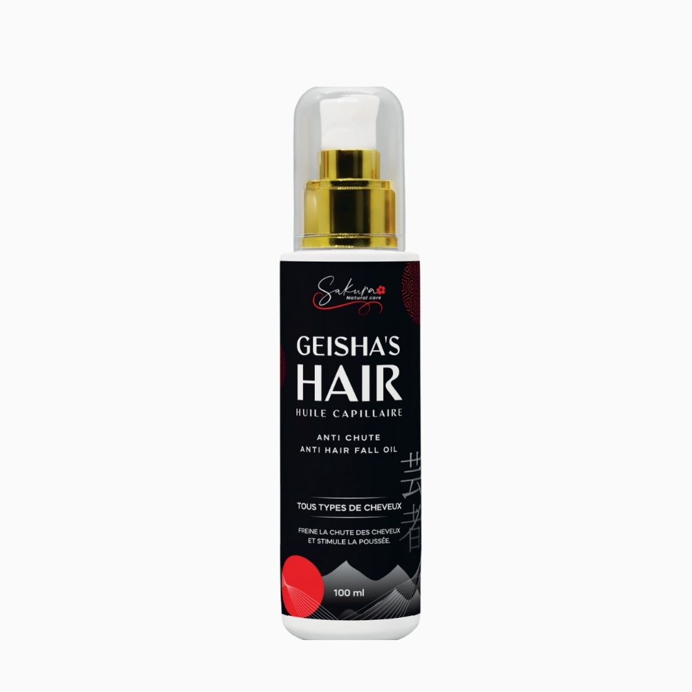 Bain d’Huiles Geisha’s Hair Anti-Chute Bain d’Huiles Geisha’s Hair – Anti-Chute & Fortifiant – Sakura Natural Care Tunisie