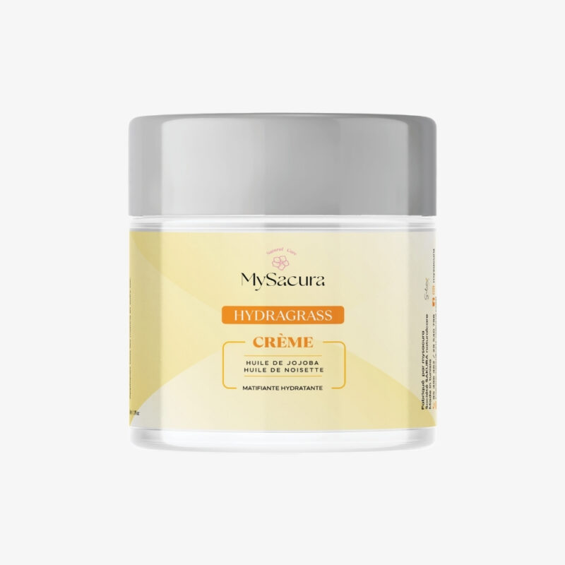 Crème Hydragrass hydratation matifiante pour peaux mixtes à grasses – Sakura Natural Care Tunisie