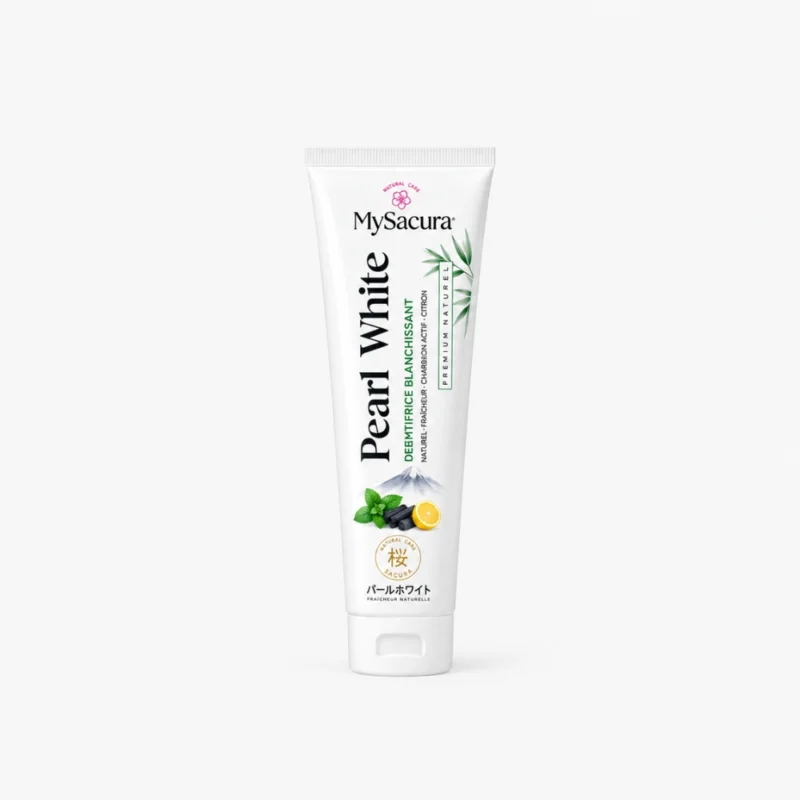 Dentifrice Pearl White – Blancheur Naturelle & Fraîcheur Intense – Sakura Natural Care Tunisie