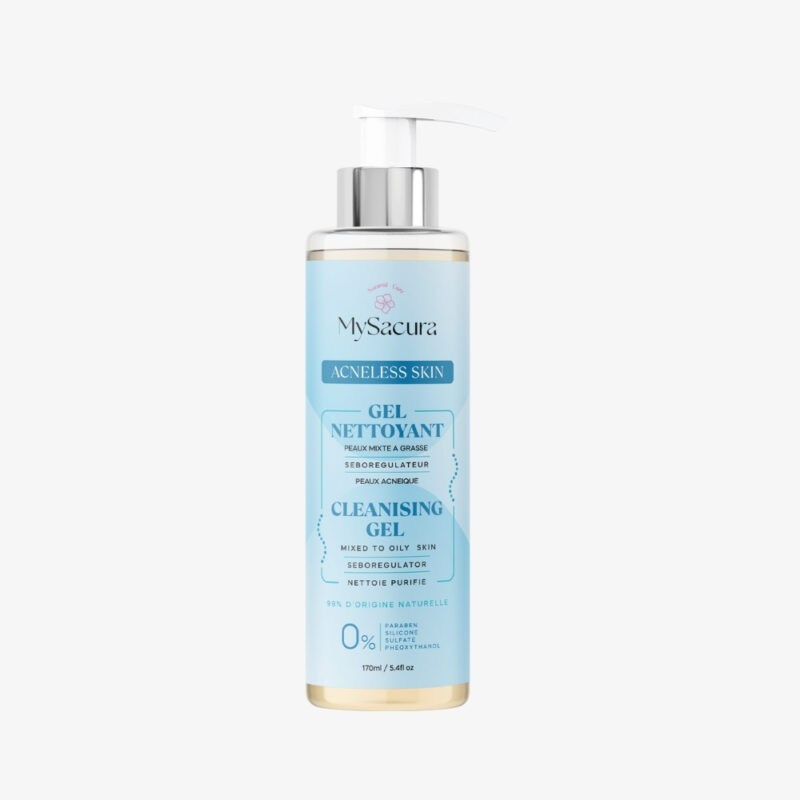 Gel Nettoyant Acneless Skin purifiant et anti-imperfections – Sakura Natural Care Tunisie