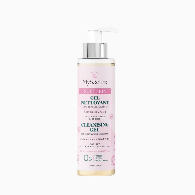 Gel Nettoyant Soft Skin – Nettoyage Doux Visage – Sakura Natural Care Tunisie