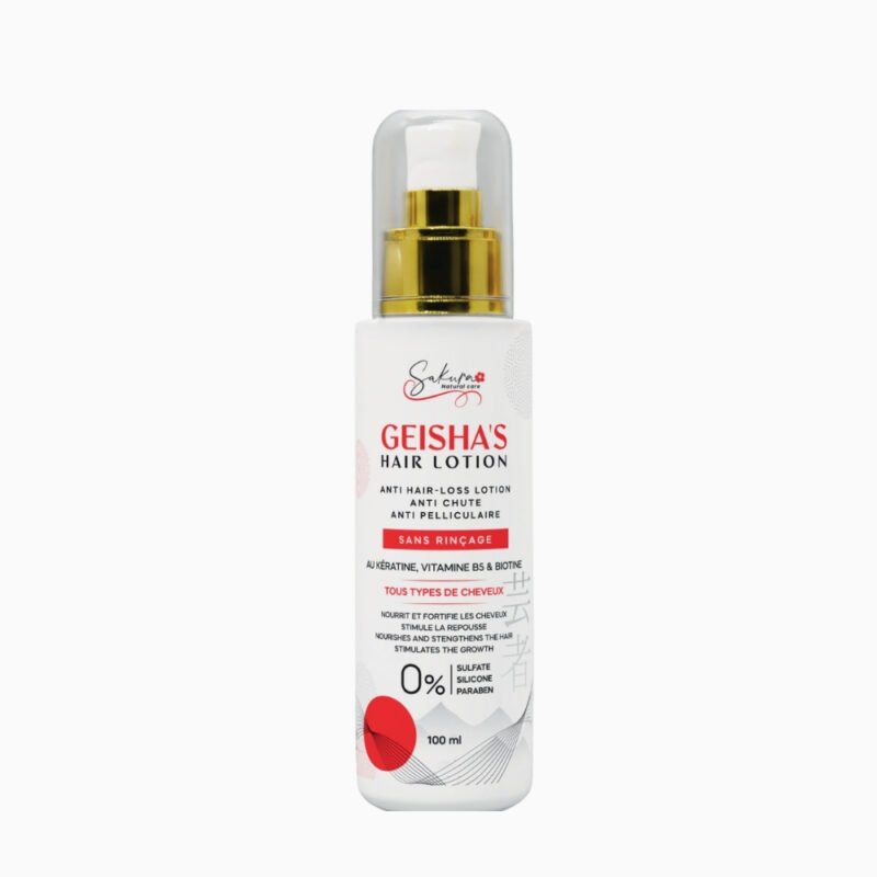 Lotion Capillaire Geisha’s Hair – Anti-Chute & Tonique Naturel – Sakura Natural Care Tunisie