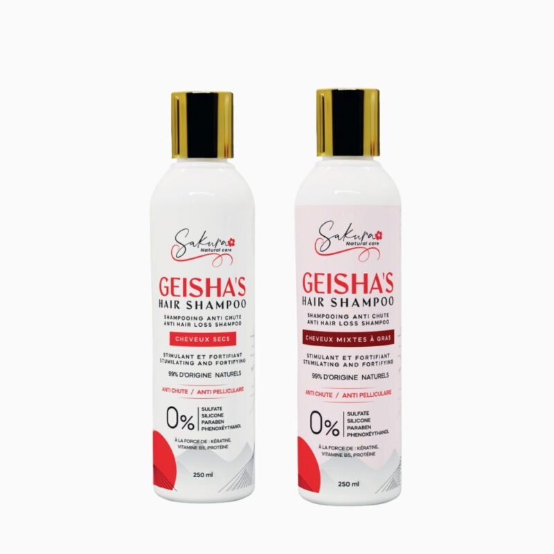 Shampooing Geisha’s cheveux gras / cheveux secs – Sakura Natural Care Tunisie