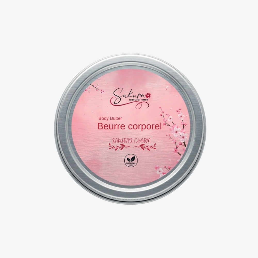 Beurre de corps Sakura's Charm Beurre de Corps Nourrissant Sakuras Charm – Parfum fleurs de cerisier | Sakura Natural Care