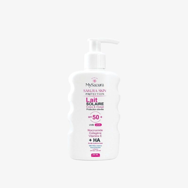 Lait solaire haute protection visage et corps famille – Sakura Skin Protection – Sakura Natural Care