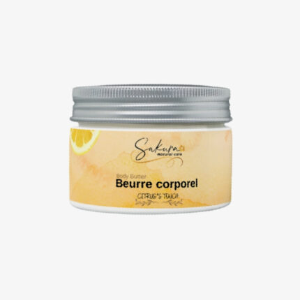 Beurre de Corps Citrus Spark – Hydratation Intense & Fini Velouté – Sakura Natural Care