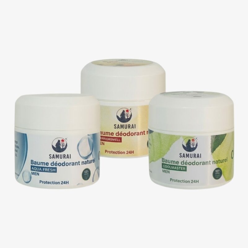 Déodorant baume homme Samurai Sakura Natural Care Tunisie