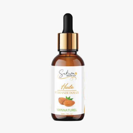 Huile d’amande douce peau cheveux Sakura Natural Care Tunisie