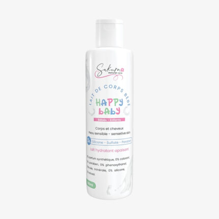 Happy Baby – Lait Corporel Bébé Camomille & Amande Douce – Sakura Natural Care