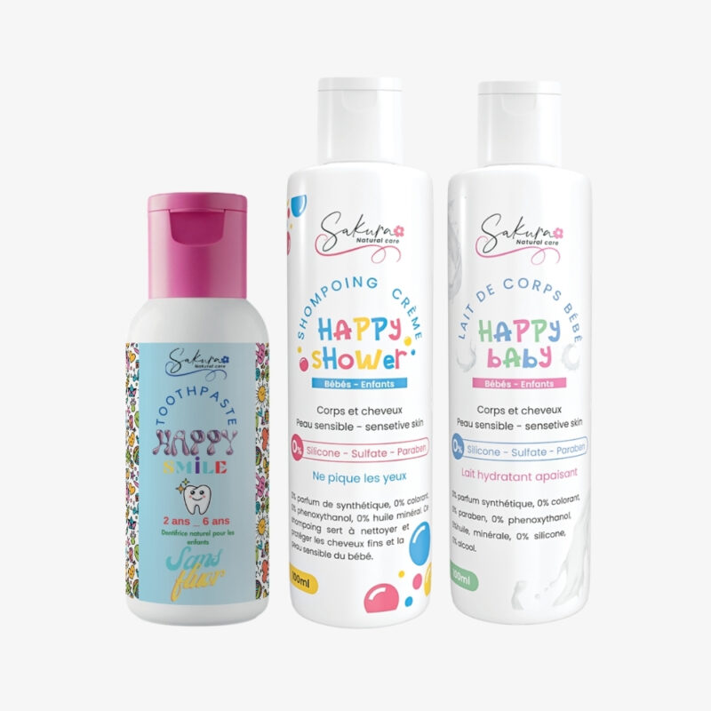 Pack Happy Babe – Routine Soins Bébé Naturels – Sakura Natural Care